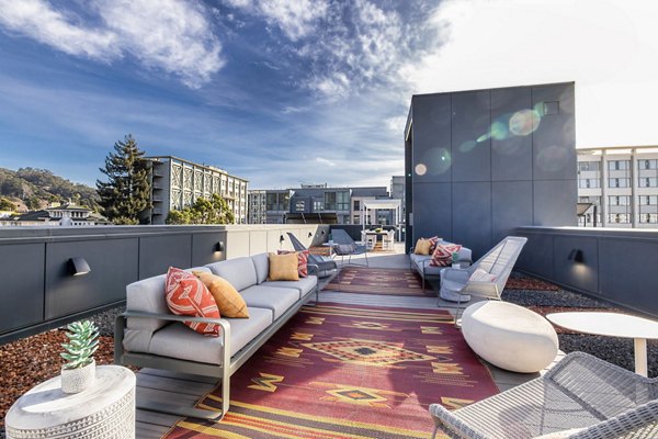 rooftop deck at The Durant Apartments