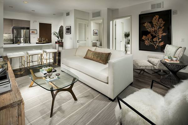 living room at Chelsea Santa Monica Apartments