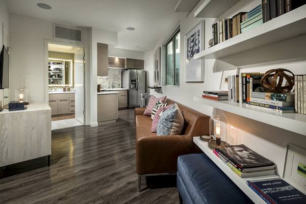 living room at Chelsea Santa Monica Apartments