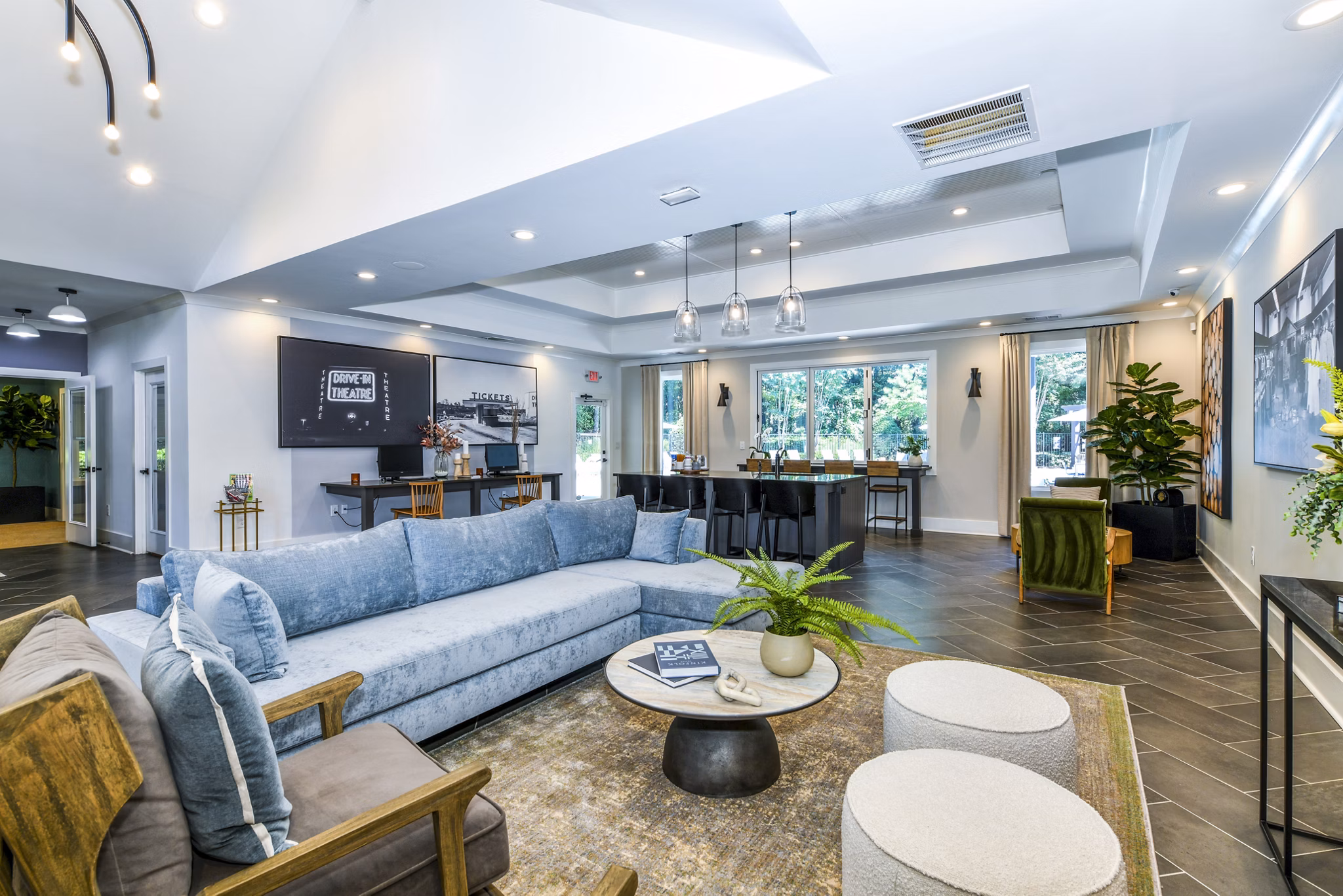 Clubhouse with modern design elements at Avana Acworth Apartments