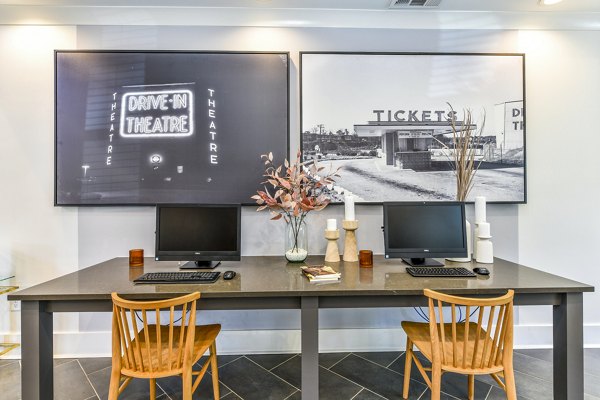 Clubhouse featuring modern furnishings and open spaces at Avana Acworth Apartments