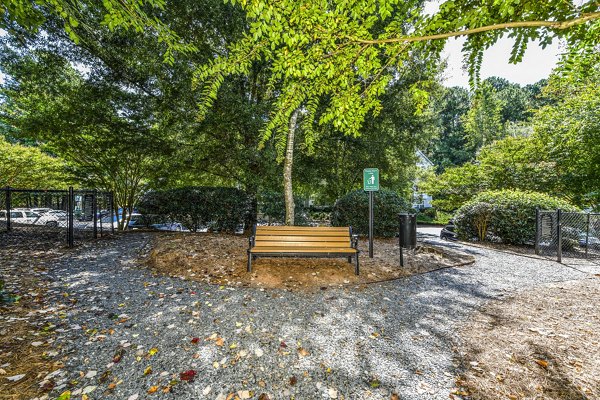 Expansive dog park at Avana Acworth Apartments, featuring agility equipment and open play areas for resident pets