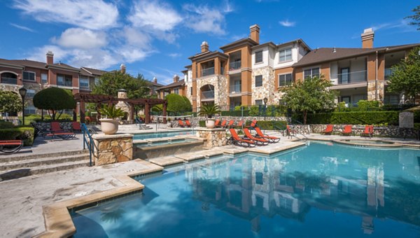 pool area at Avana SoCo Apartments