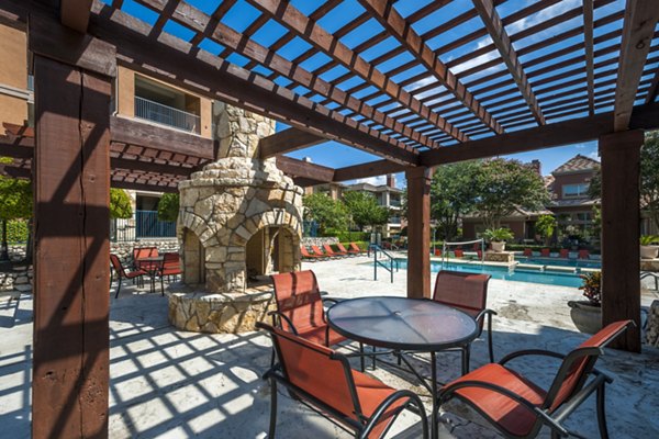 pool area at Avana SoCo Apartments