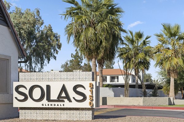 signage at Solas Glendale Apartments