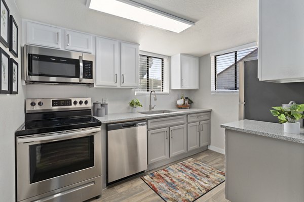 kitchen at Solas Glendale Apartments