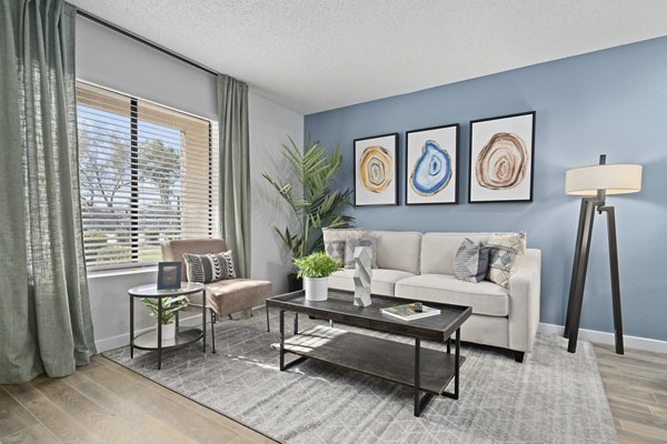 living room at Solas Glendale Apartments