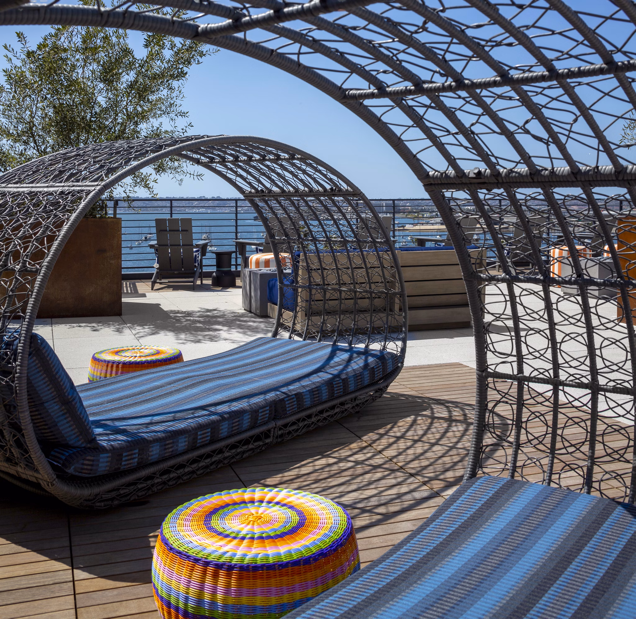 grill area at Cielo Apartments 