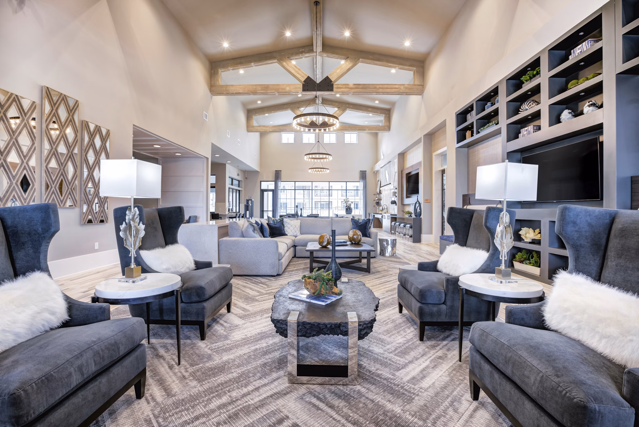 Clubhouse featuring modern design elements at Prime Apartments