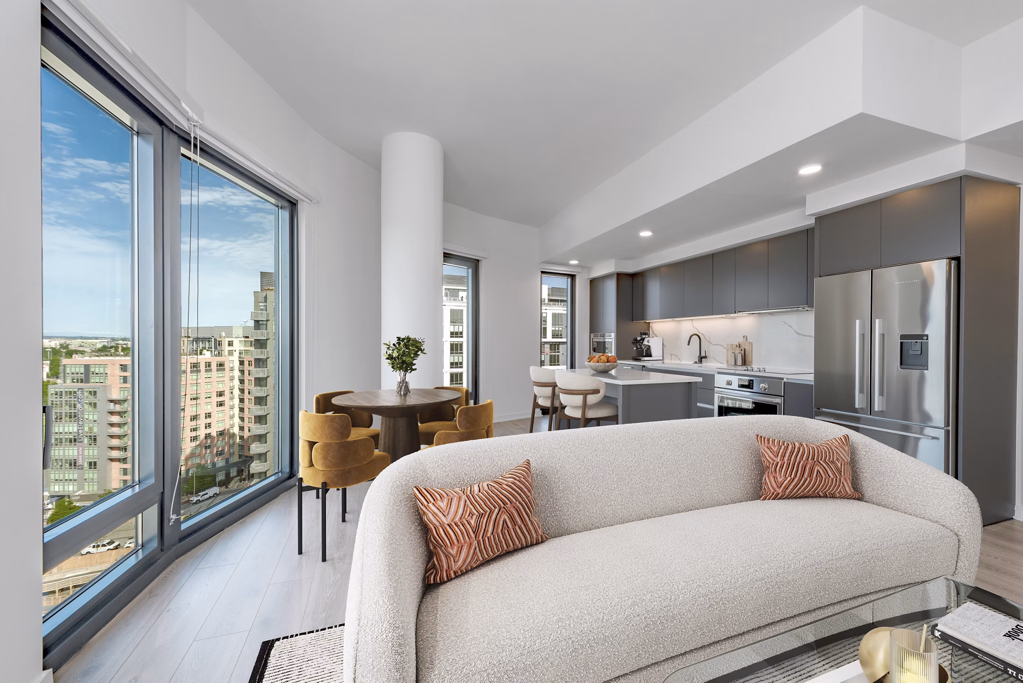 Gantry Penthouses: Luxurious city-view penthouses in downtown with modern design, spacious interiors, and premium amenities
