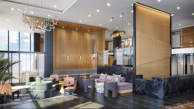 rendering at The Gantry Apartments