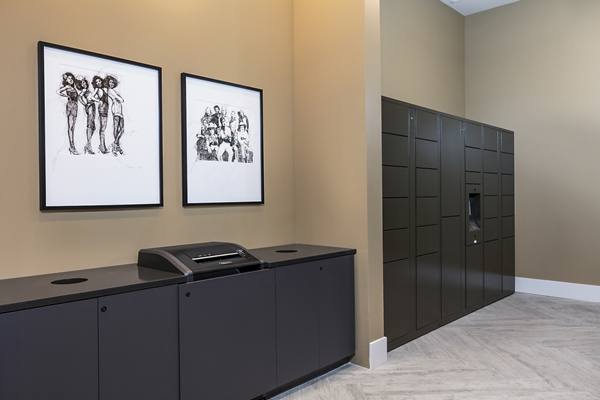 parcel pickup/mail room at Broadstone Axis Apartments