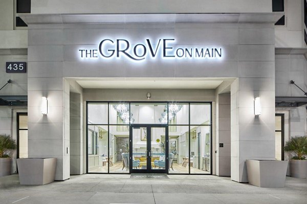 exterior at The Grove on Main Apartments