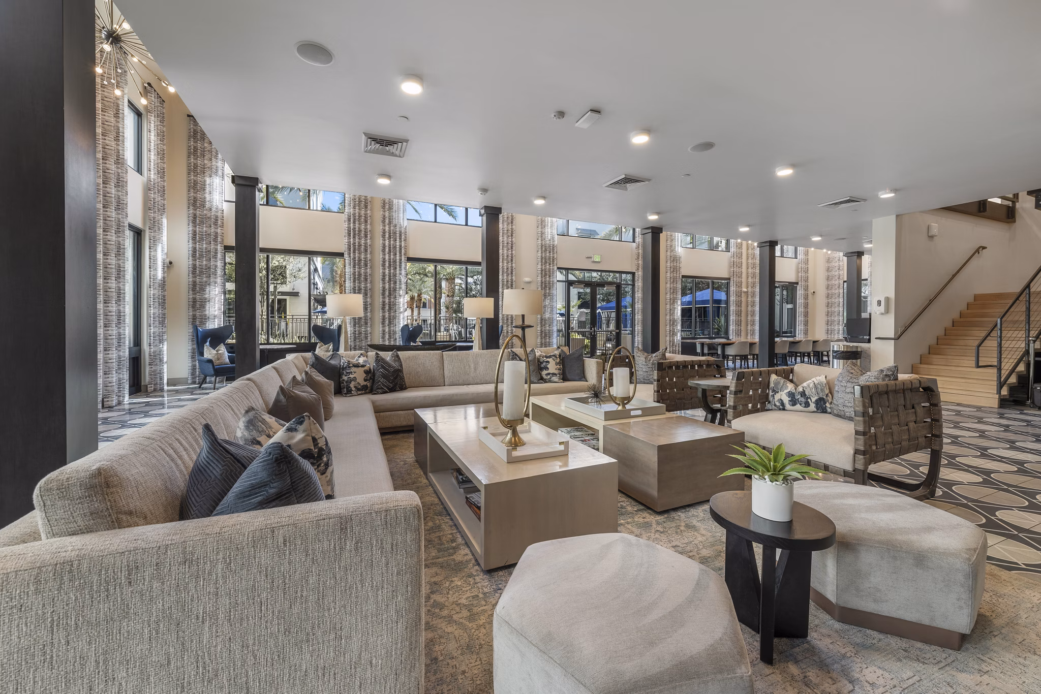 clubhouse at The Grove on Main Apartments