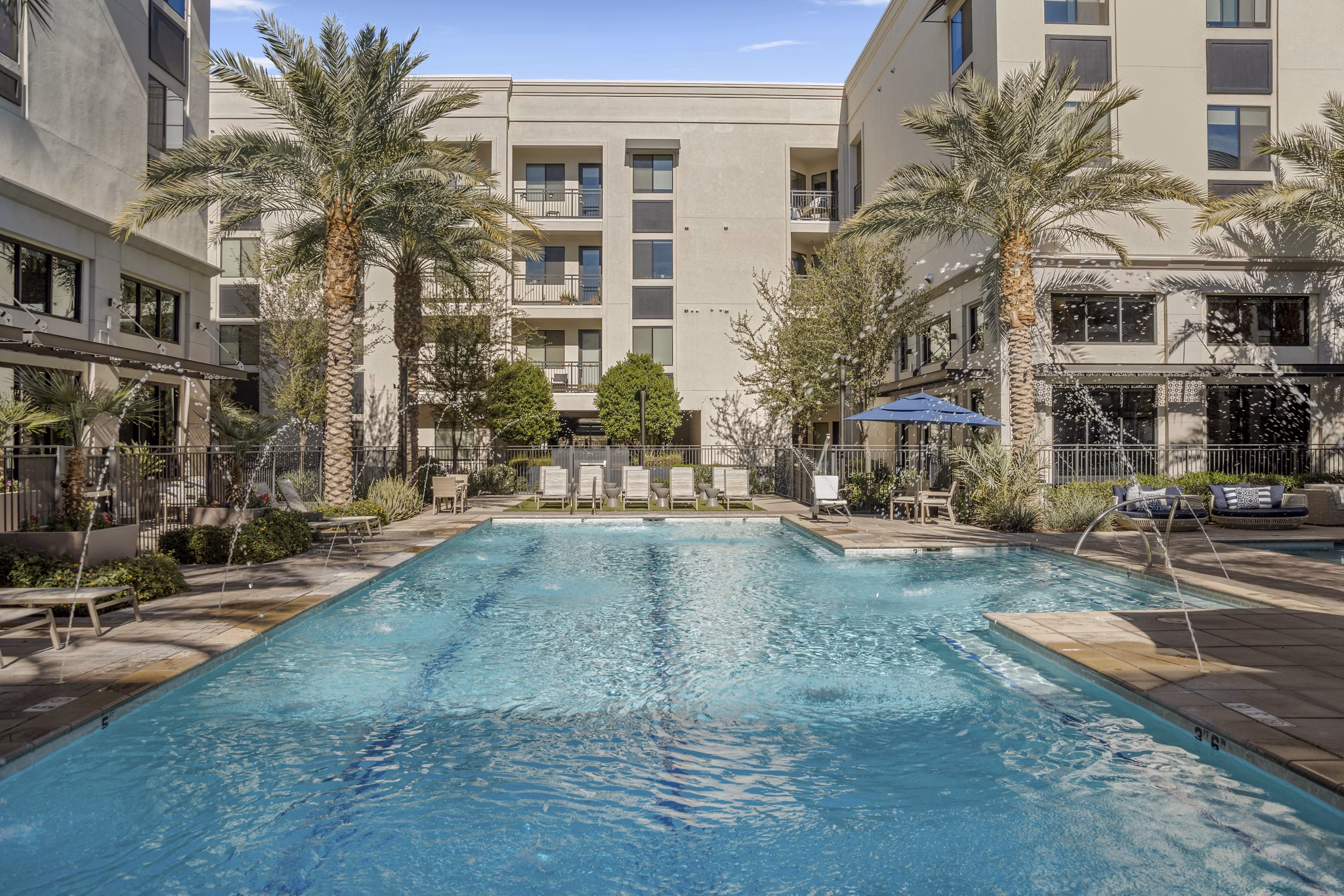 pool at The Grove on Main Apartments