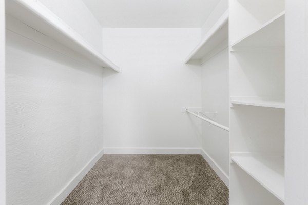 bedroom closet at Vida46 Apartments