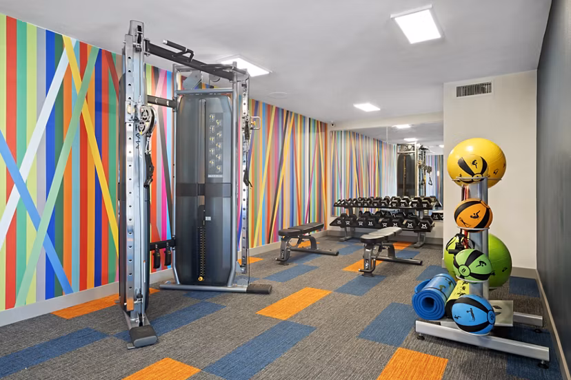 fitness center at Vida46 Apartments