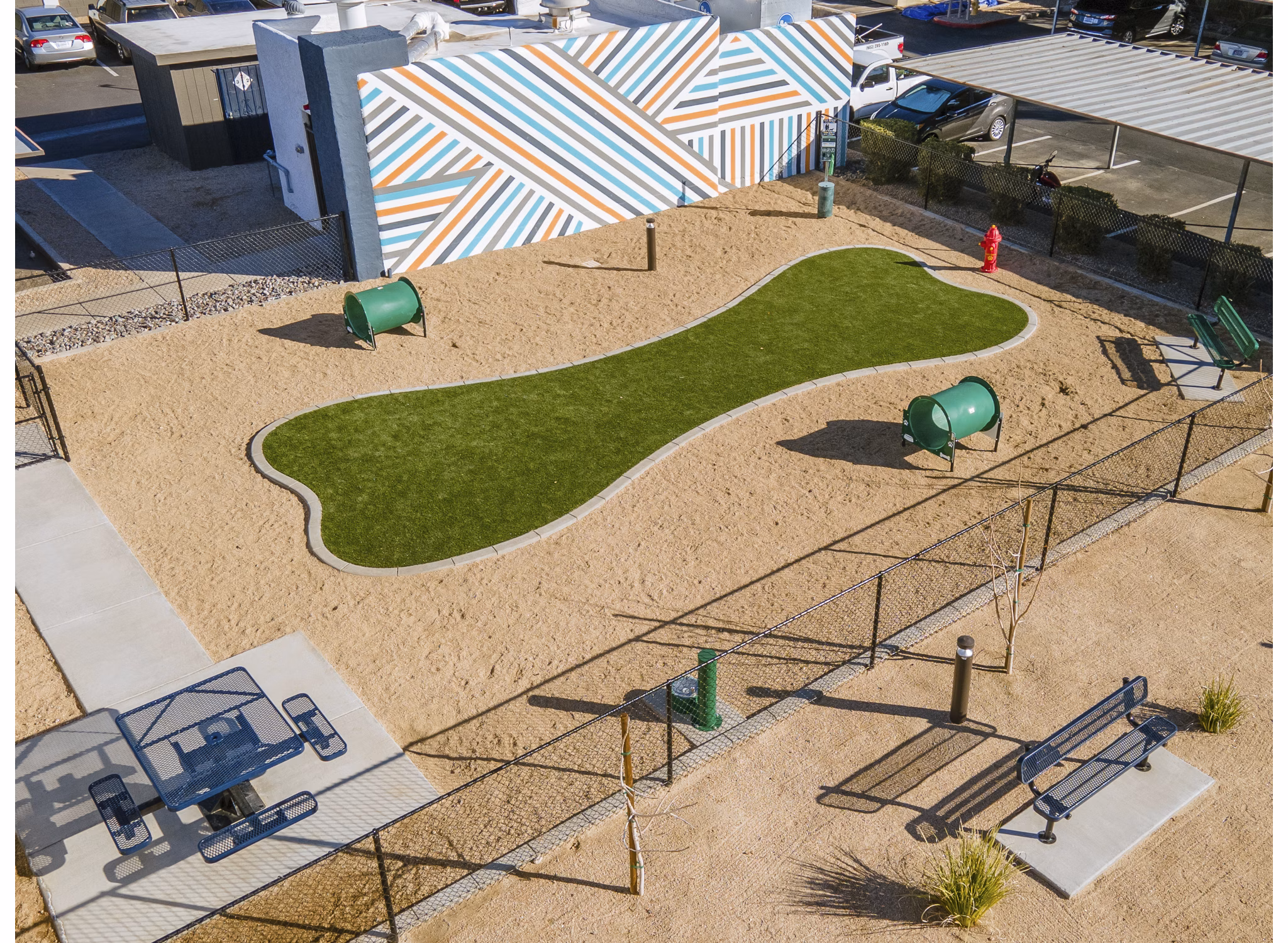 Spacious dog park for pet-friendly living at Vida46 Apartments