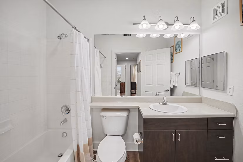 bathroom at Arvada Station Apartments