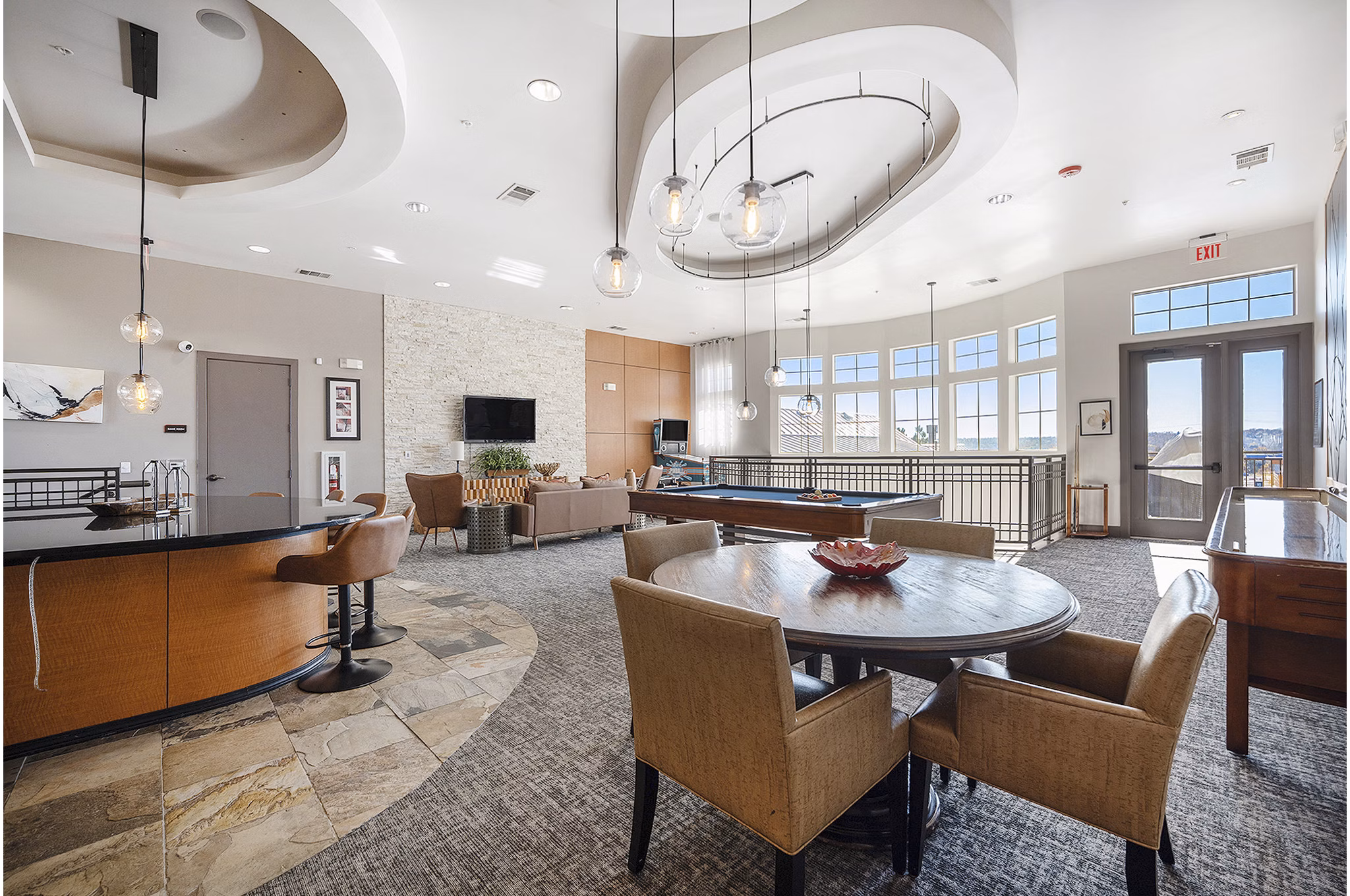 clubhouse at Arvada Station Apartments