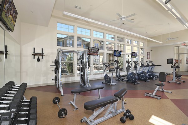 fitness center at Arvada Station Apartments