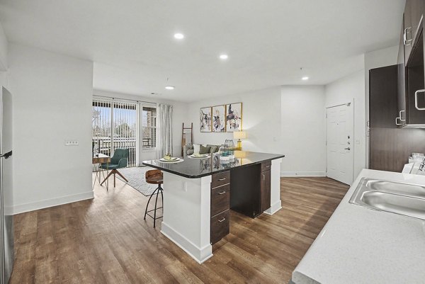 living room at Arvada Station Apartments