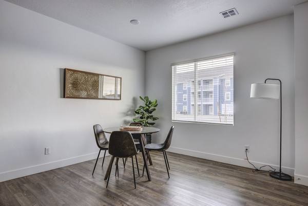 dining area at 11 West Apartments