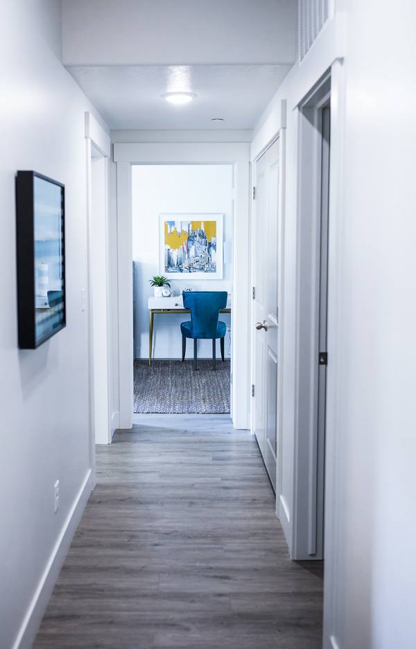 hallway at Mirella at Foxboro Apartments