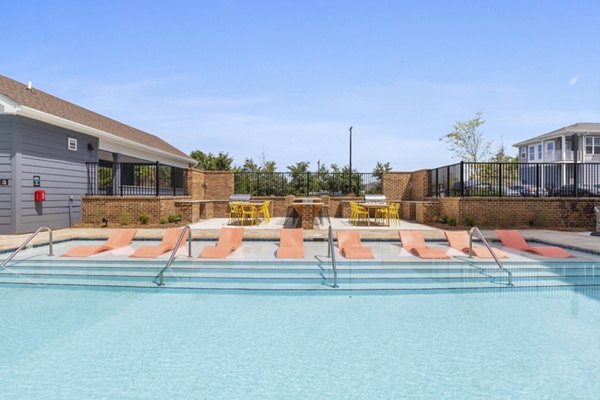 pool area at Broadstone Ayrsley Apartments