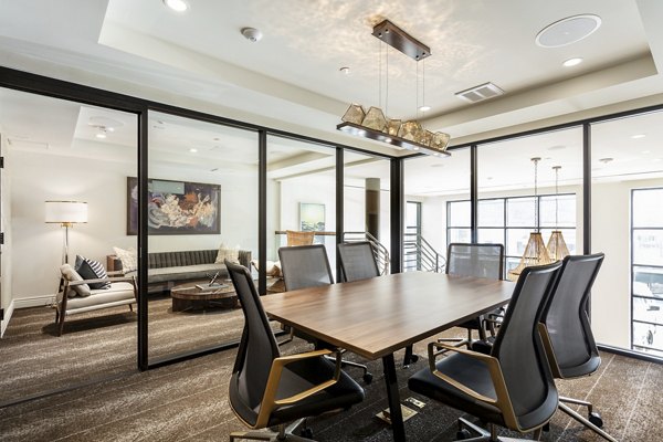 Prado West Apartments: Modern clubhouse with stylish interiors in Greystar luxury apartments