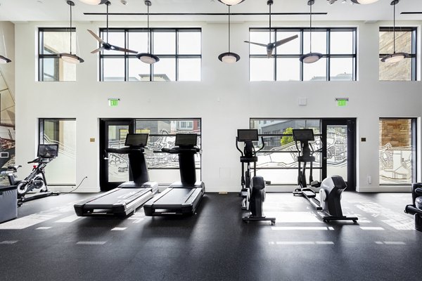 State-of-the-art fitness center featuring modern equipment at Prado West Apartments, ideal for active lifestyles