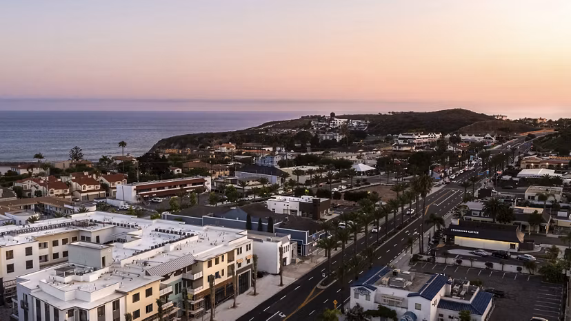 Modern high-rise view of the pristine landscape at Prado West Apartments