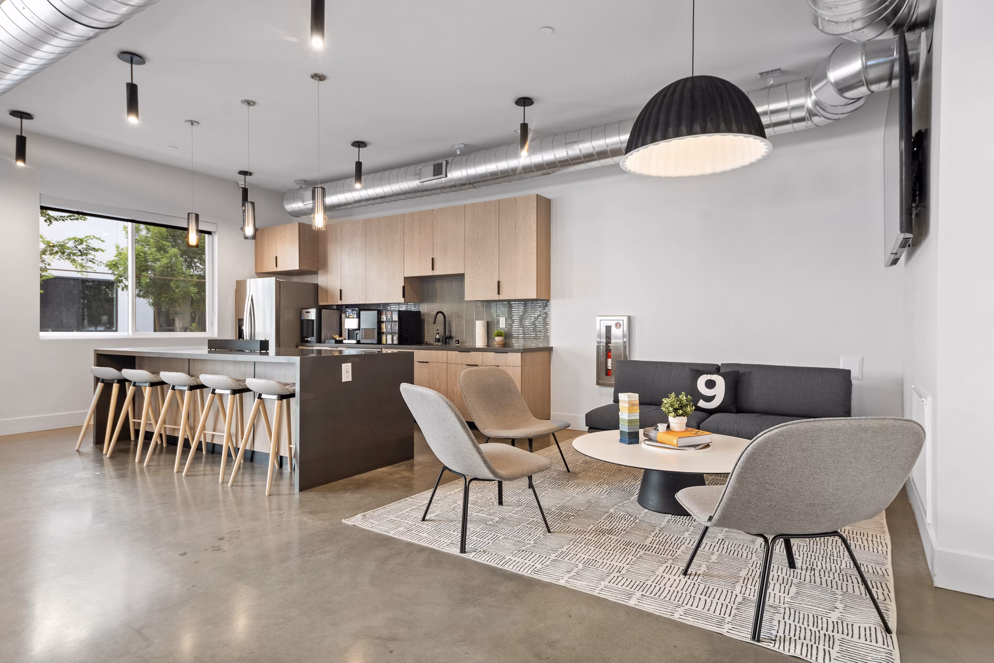 clubhouse at The Battery Apartments
