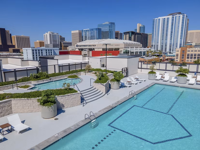 pool at The Battery Apartments