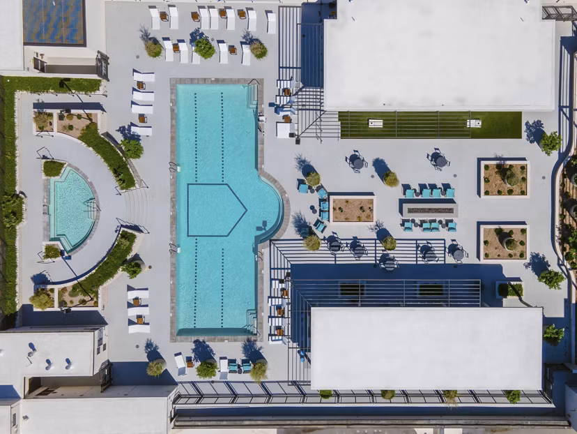 pool at The Battery Apartments