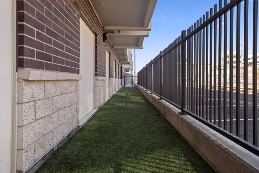 dog park at The Battery Apartments