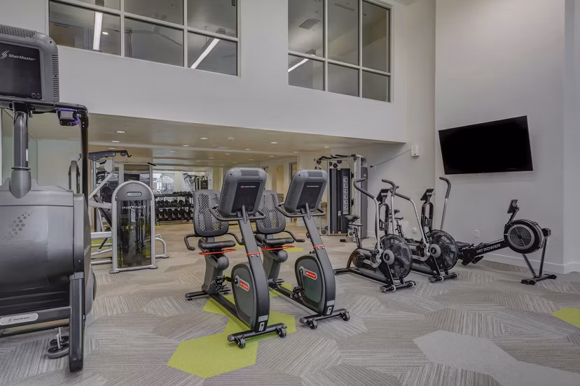 Harmony3900 Apartments: State-of-the-art fitness center with modern equipment for luxury apartment residents