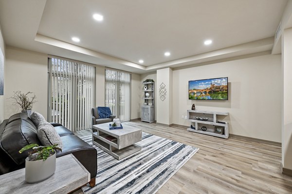 living room at City Creek Landing Apartments