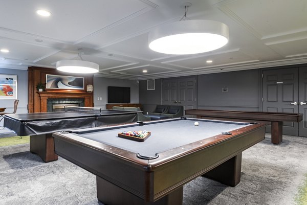 game room at Brigham Apartments