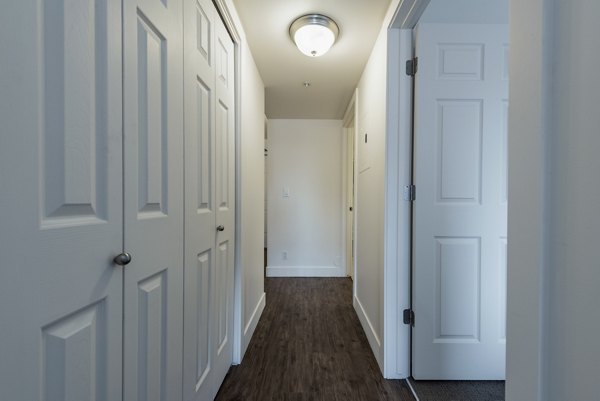 hallway at Brigham Apartments