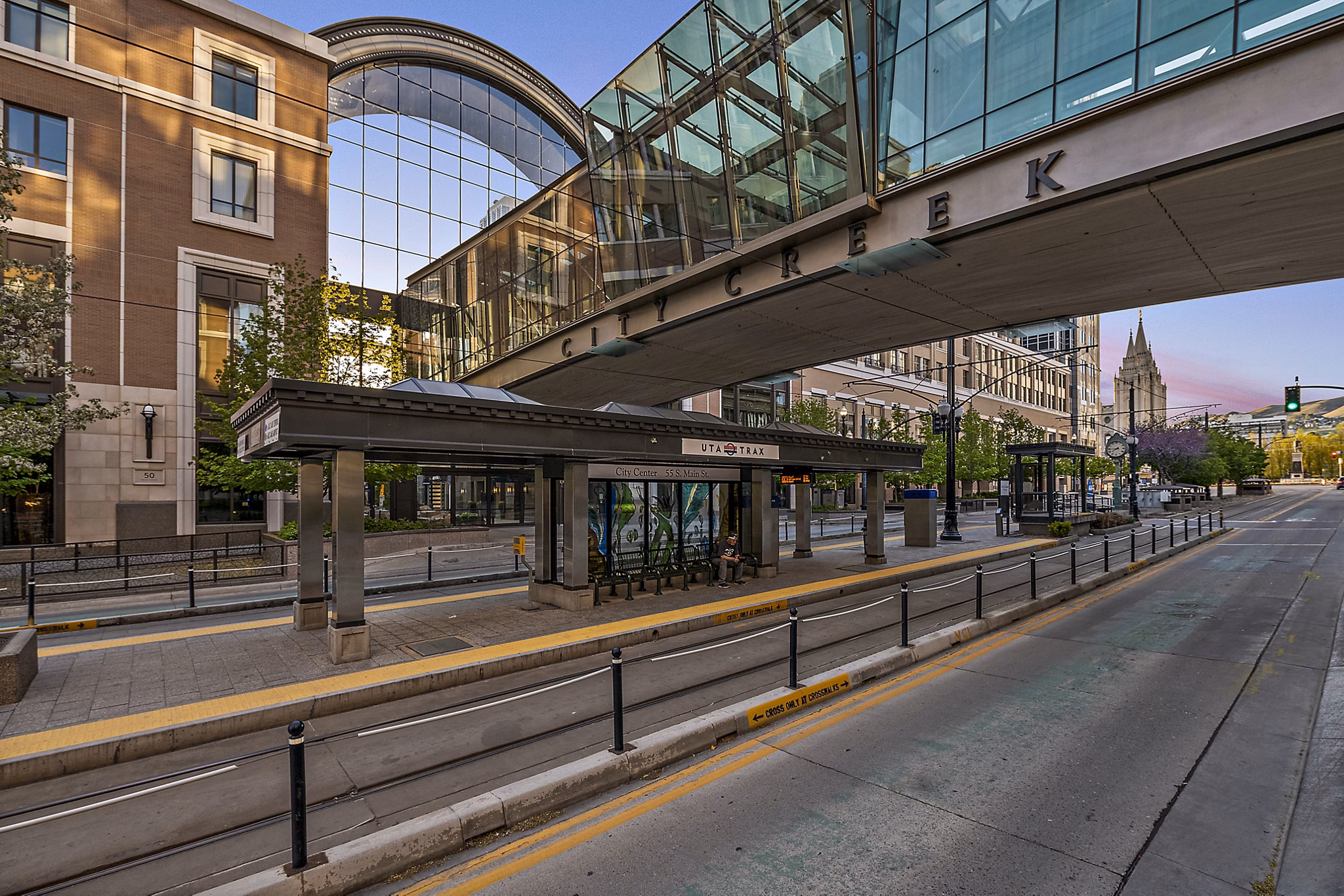 Brigham Apartments: Scenic neighborhood view with tree-lined streets