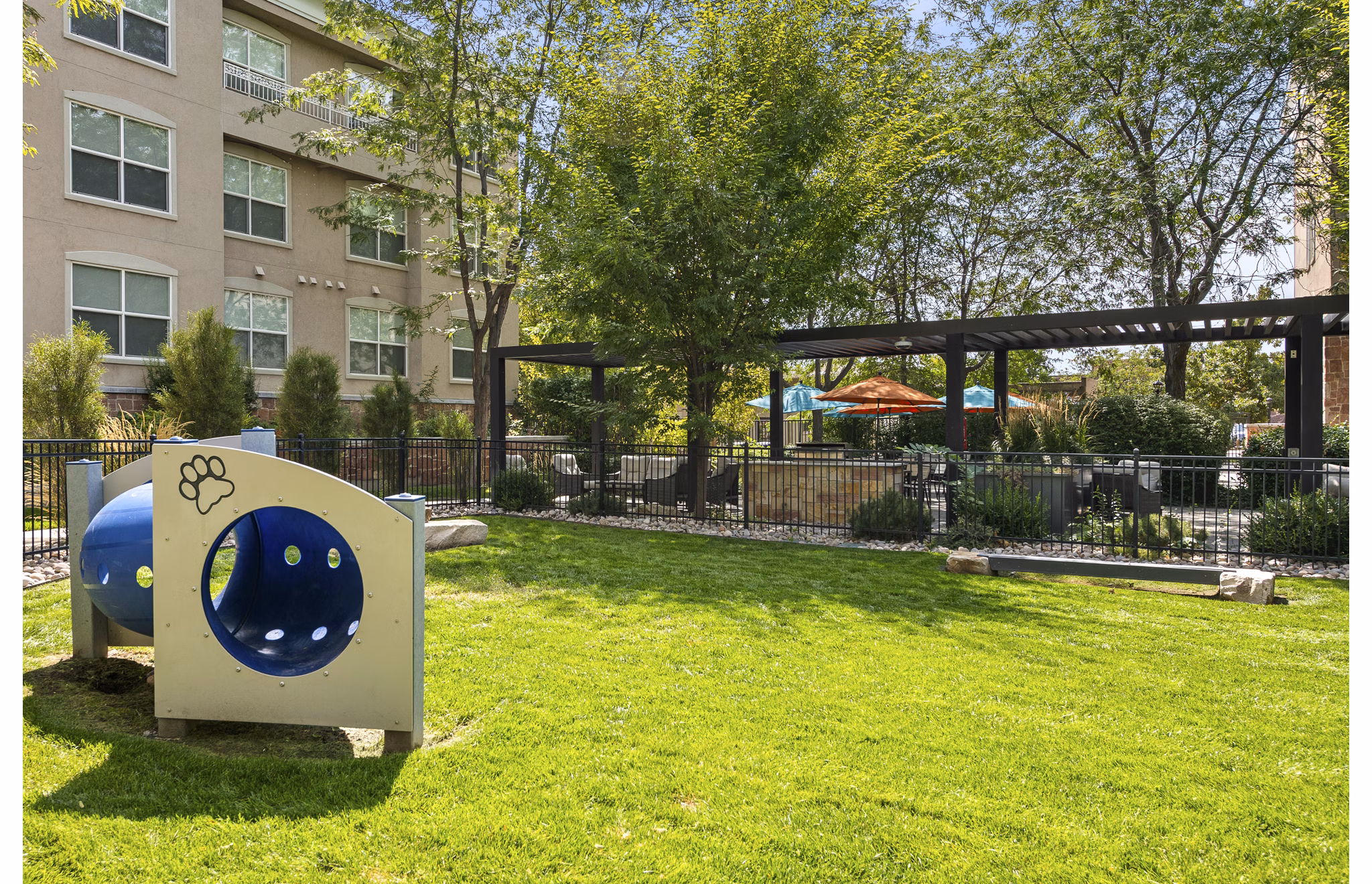 dog park at Colonial Court Apartments