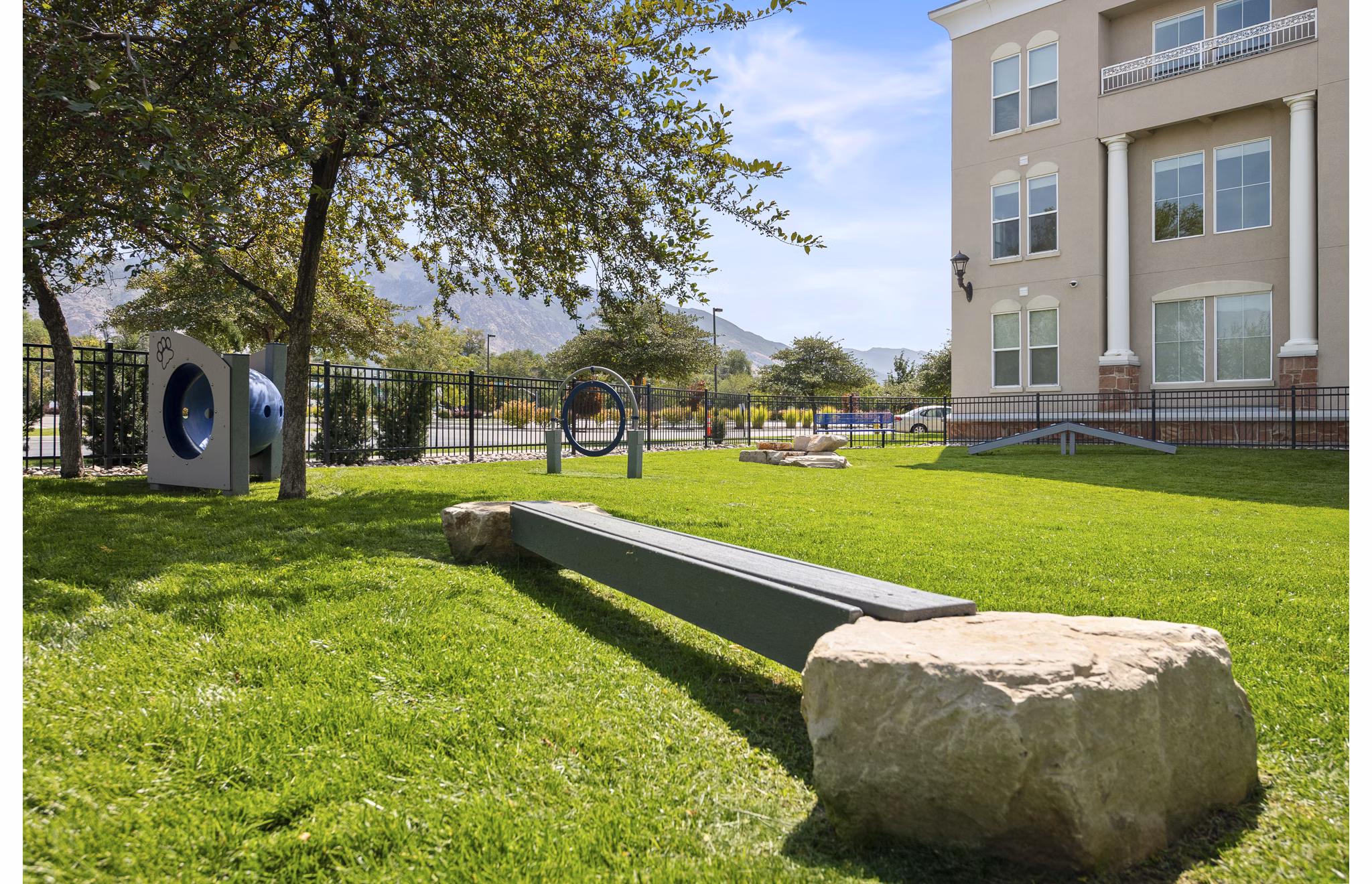 dog park at Colonial Court Apartments