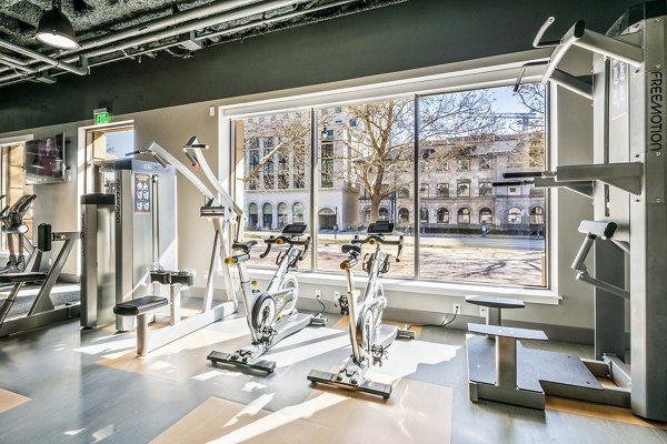 Fitness center with modern equipment at Eagle Gate Apartments for active living