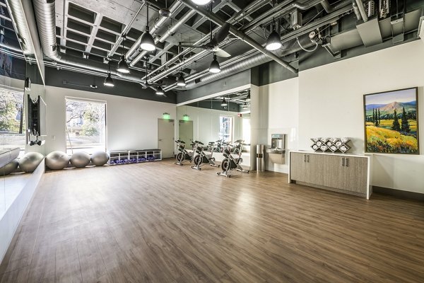 yoga/spin studio at Eagle Gate Apartments