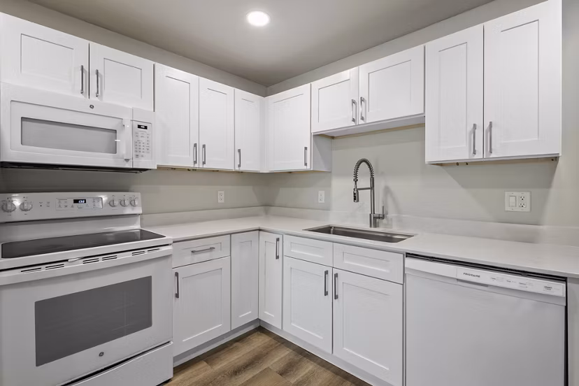 kitchen at Garden Apartments