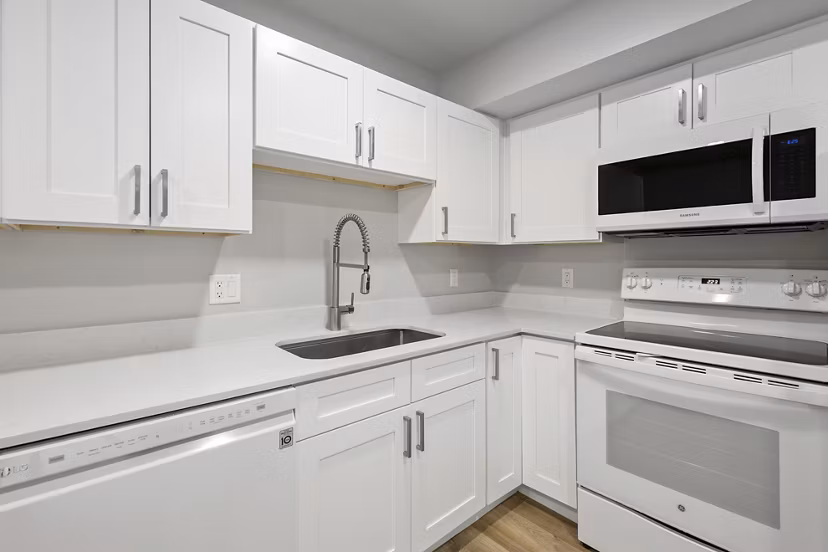 kitchen at Garden Apartments