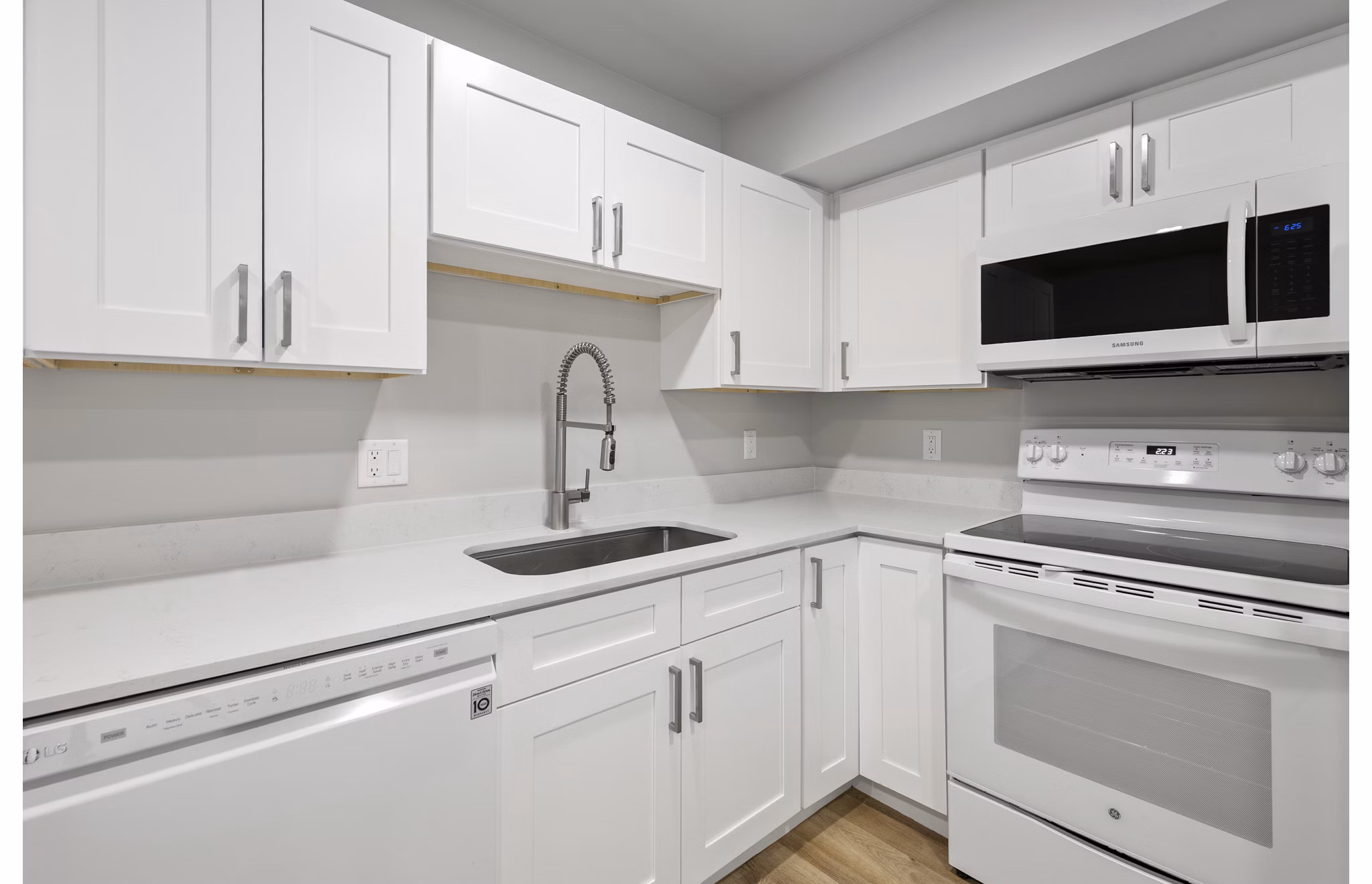 kitchen at Garden Apartments