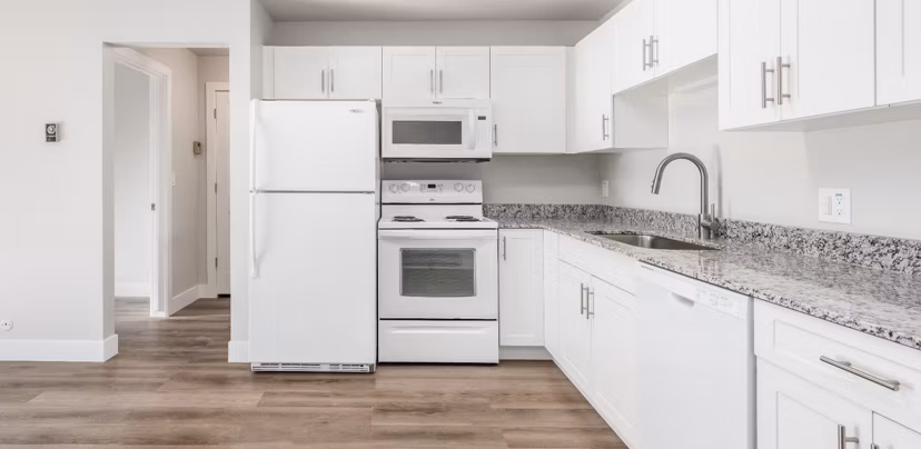 kitchen at Garden Apartments