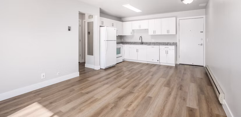 kitchen at Garden Apartments